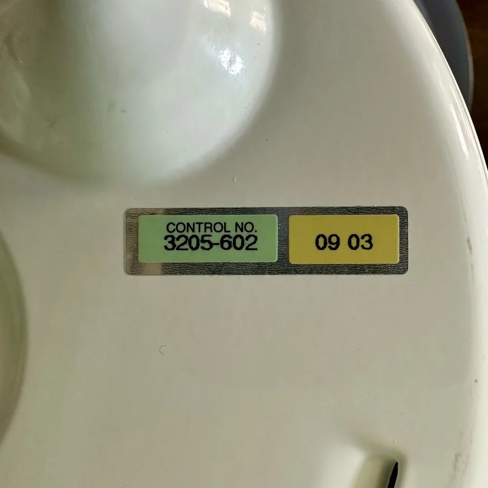 Vintage Rival Crock-Ette 1 Qt Stoneware Slow Cooker‎ Blue Floral Model 3205